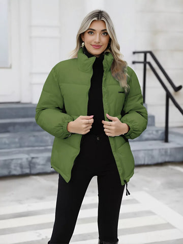 Oversized Stand Collar Puffer Jacket