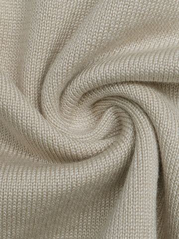 Contrast Trim Collared Knit Sweater