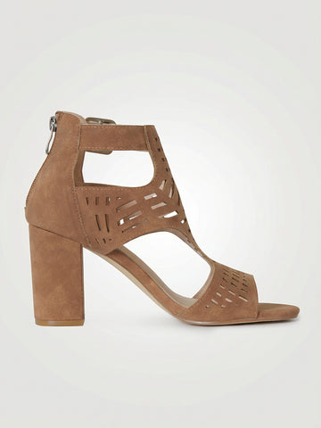 Cut-out Design Ankle Strap Sleek Sandals