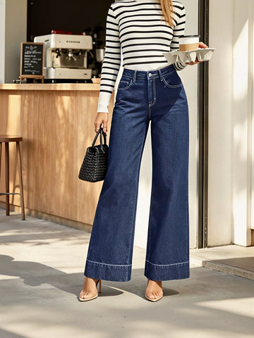 High Waisted Wide Leg Jeans