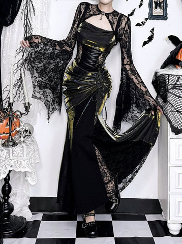 Gothic Lace Bell Sleeve Shrug