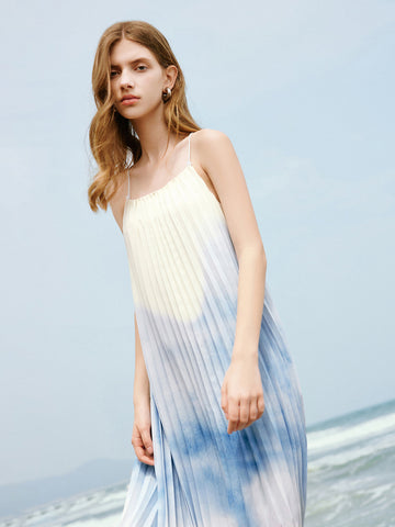 Ombre Flowy Beach Maxi Dress