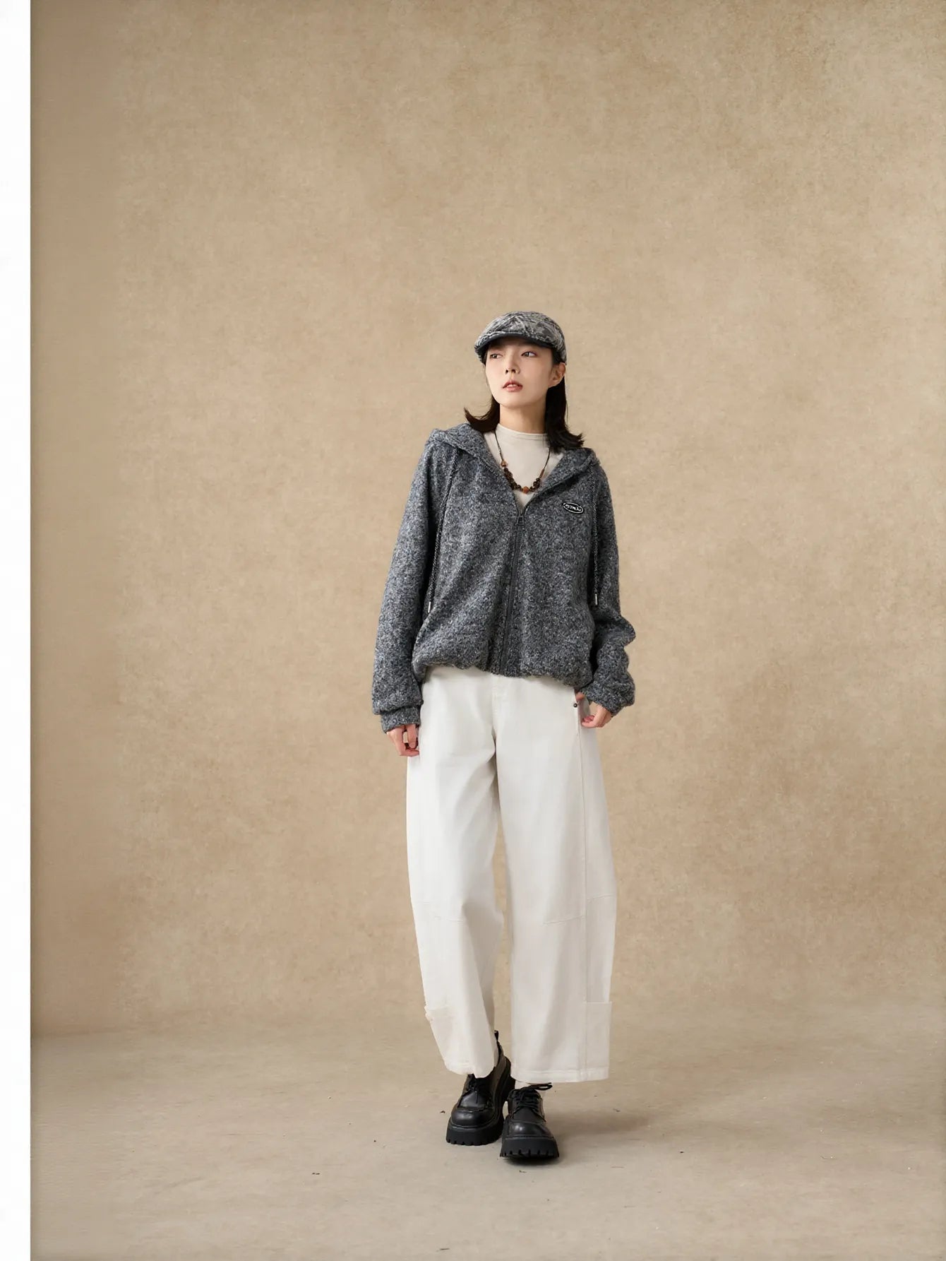 Cozy Fuzzy Zip Up Hoodie Jacket