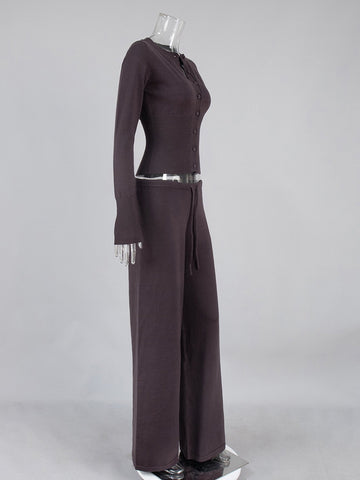 Cozy Ribbed Knit Lounge Set