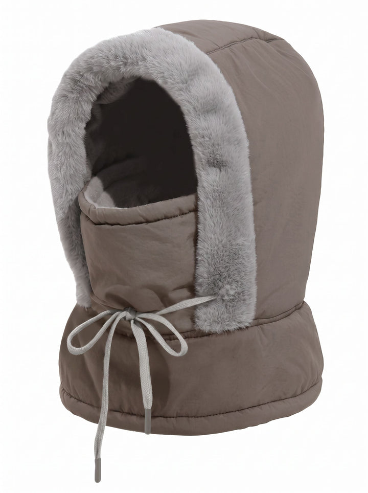 Cozy Padded Faux Fur Balaclava Hat