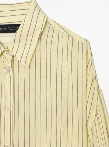Oversized Striped Button Down Shirt