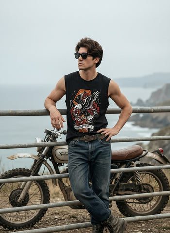 Vintage Eagle Graphic Muscle Tank