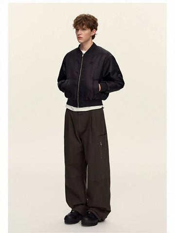 Oversized Padded Bomber Jacket