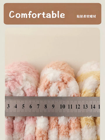 Cozy Plush Striped Fuzzy Socks