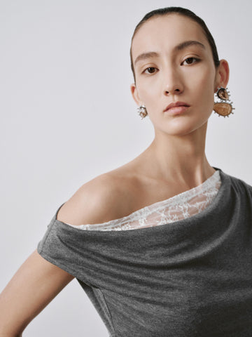 Urban Revivo One Shoulder Ruched T-Shirts