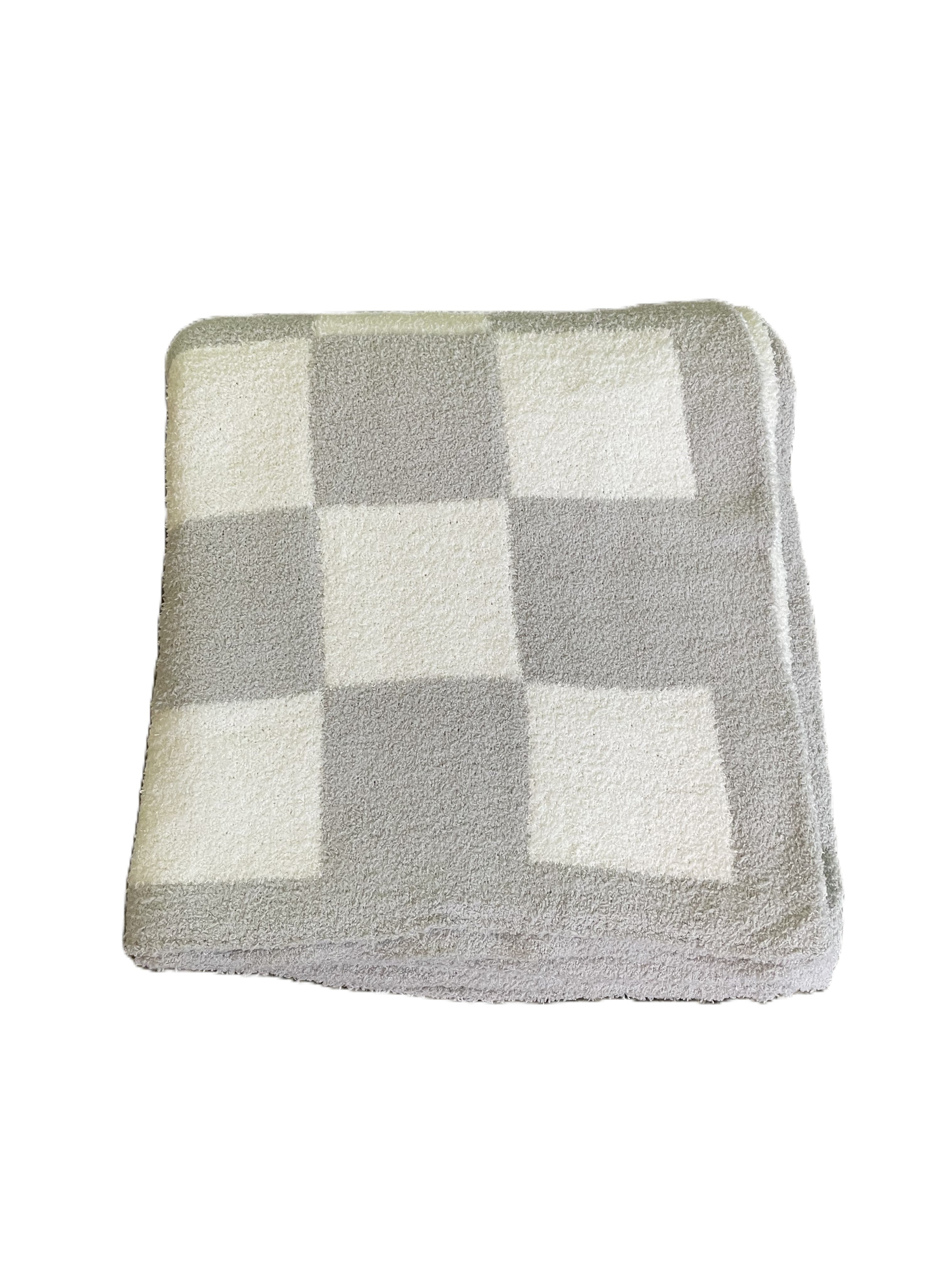 Plush Soft Checkerboard Pattern Throw Blanket