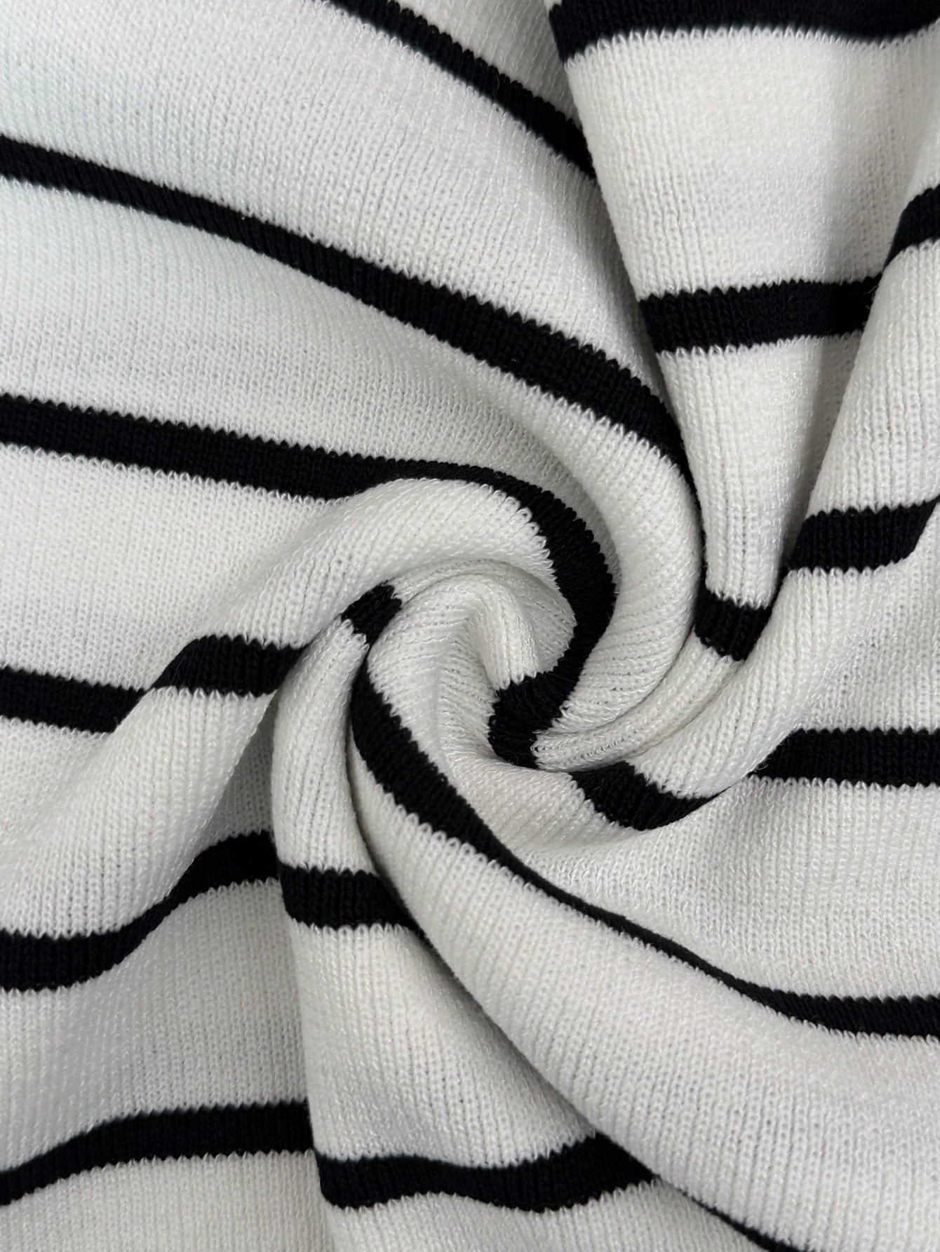 Striped Slim Fit Ribbed Sweater