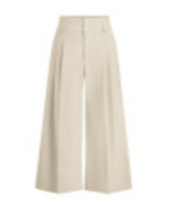 High Waisted Pleated Wide Leg Trousers