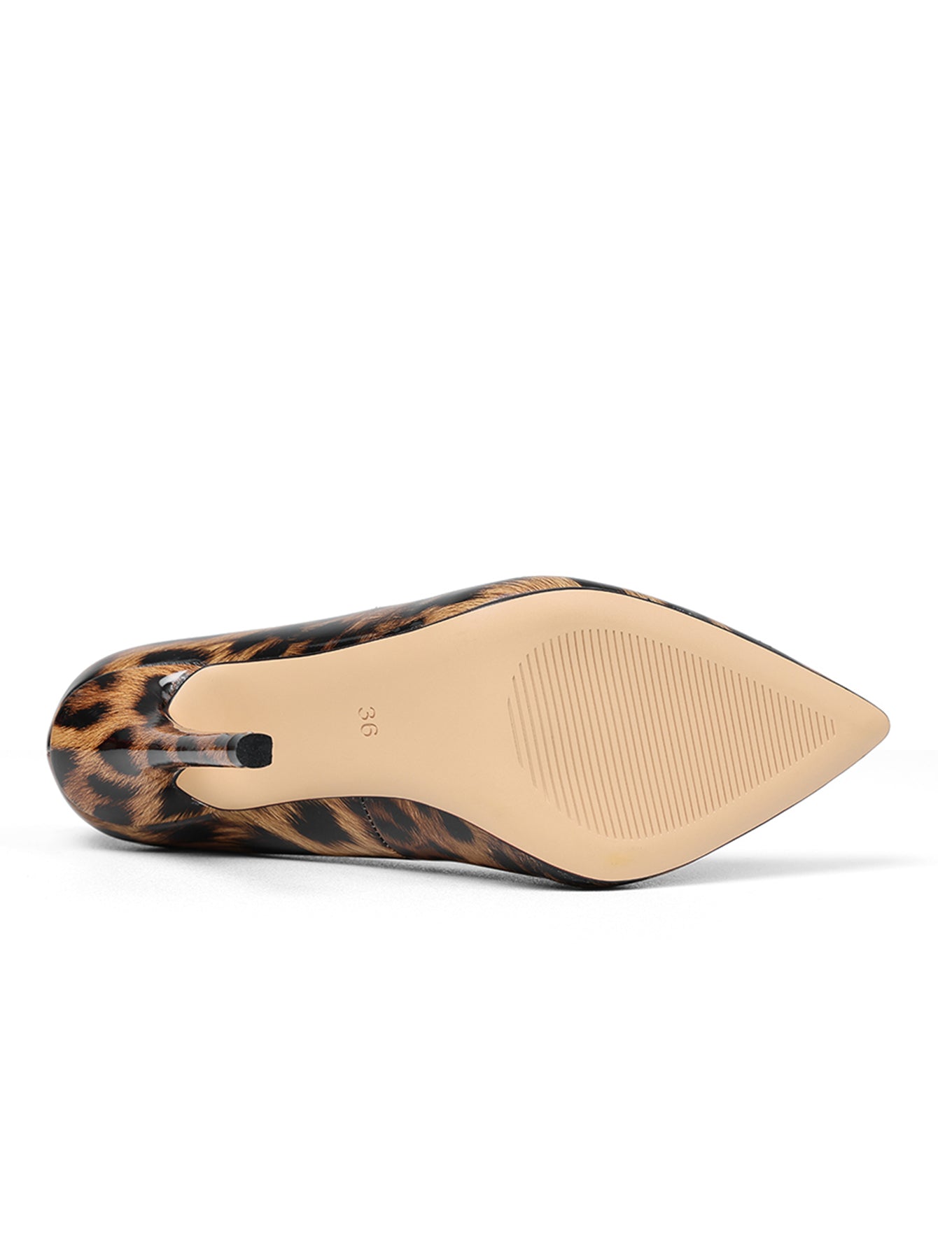 Leopard Print Pointed Toe High Heels
