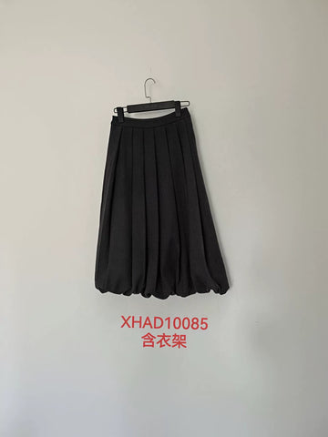 High Waisted Pleated Bubble Skirt