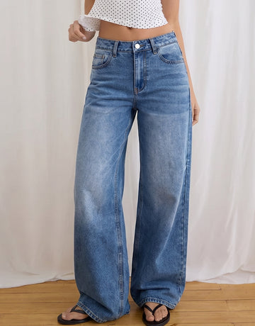 High Rise Wide Leg Jeans