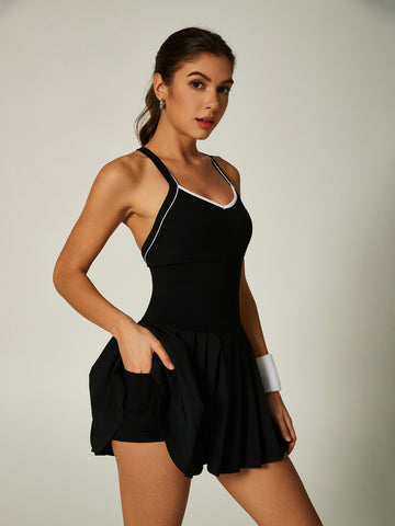 Sleeveless Tennis Pleated Dress