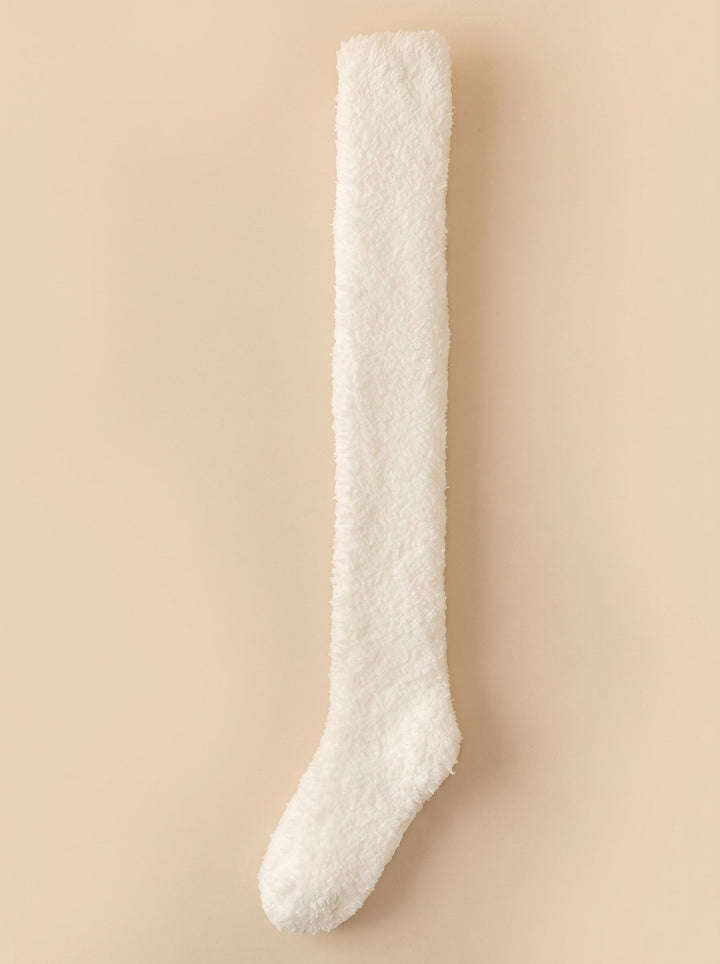 Cozy Fuzzy Over The Knee Socks