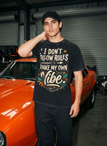 Vintage Washed Graphic Mens T-Shirt
