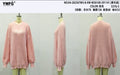 Oversized Crewneck Ribbed Pullover Pastel Sweater