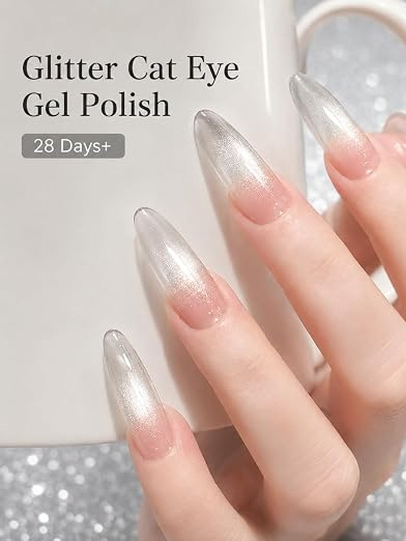 Shimmering Cat Eye Gel Nail Polish