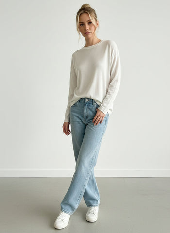 Lon Sleeves Loose Fit Soft Touch Basic T-Shirt