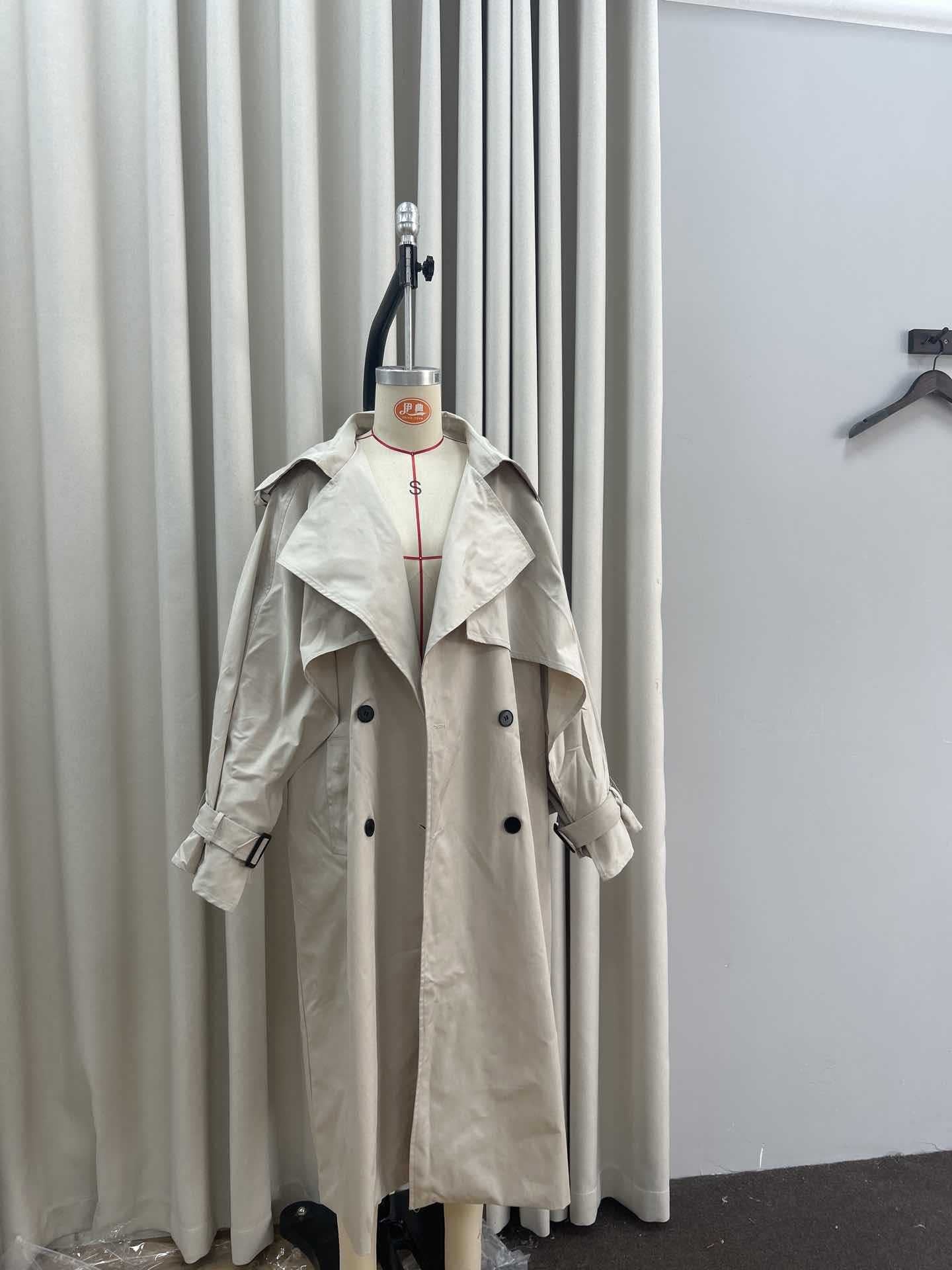 Oversized Double Breasted Trench Coat
