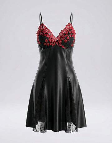 Backless Removable Pads Sexy Slip Nightgown