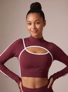 Seamless Cutout Long Sleeve Yoga Top