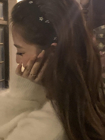Sparkly Velvet Star Teeth Headband
