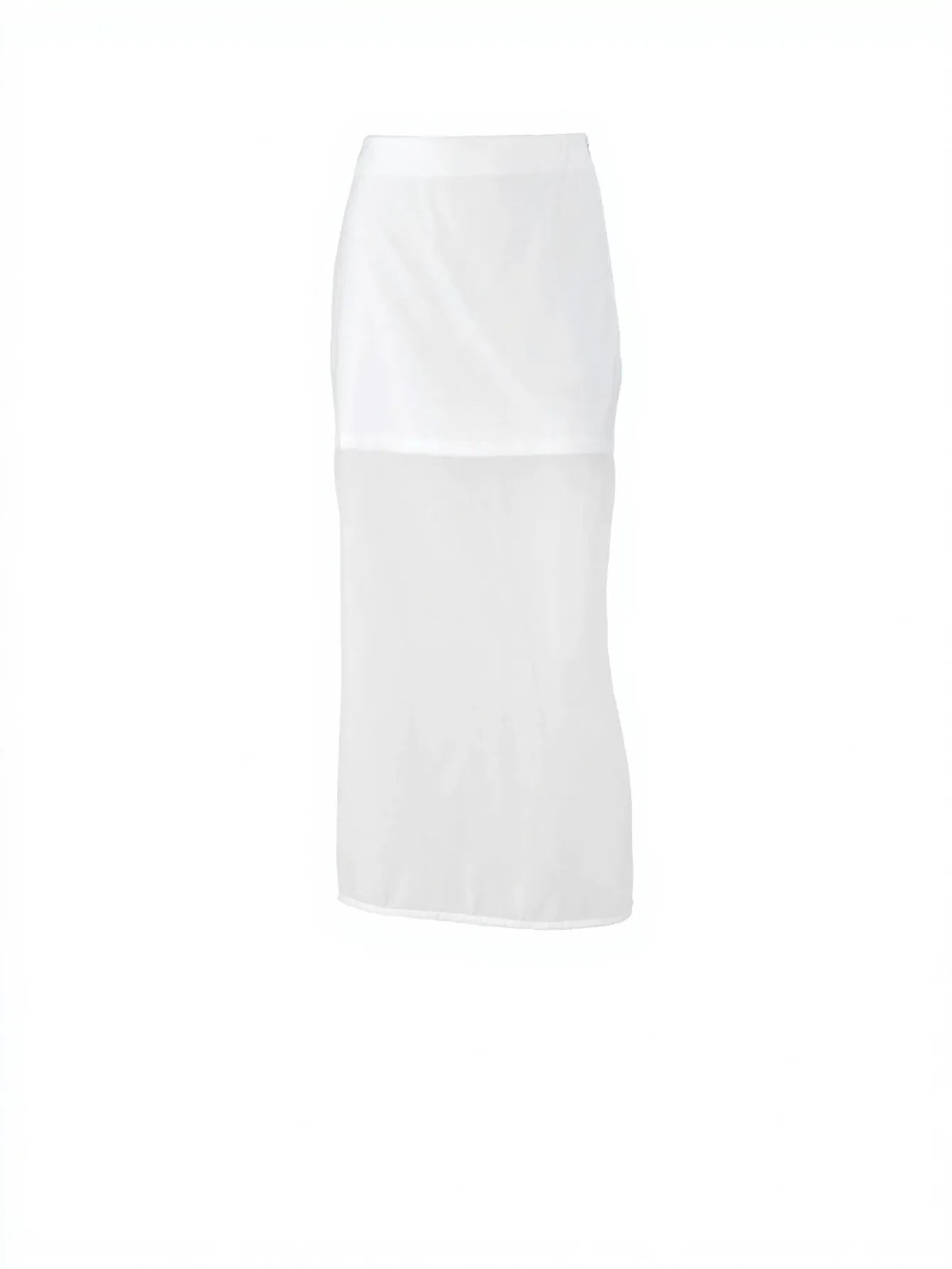 Sheer Layered Midi Skirt