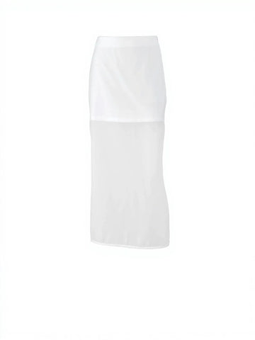 Sheer Layered Midi Skirt