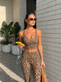 Printed Seamless Athletic Workout Crop Tank
