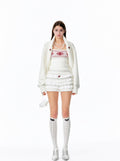 Cozy Ribbed Knit Shawl Jacket