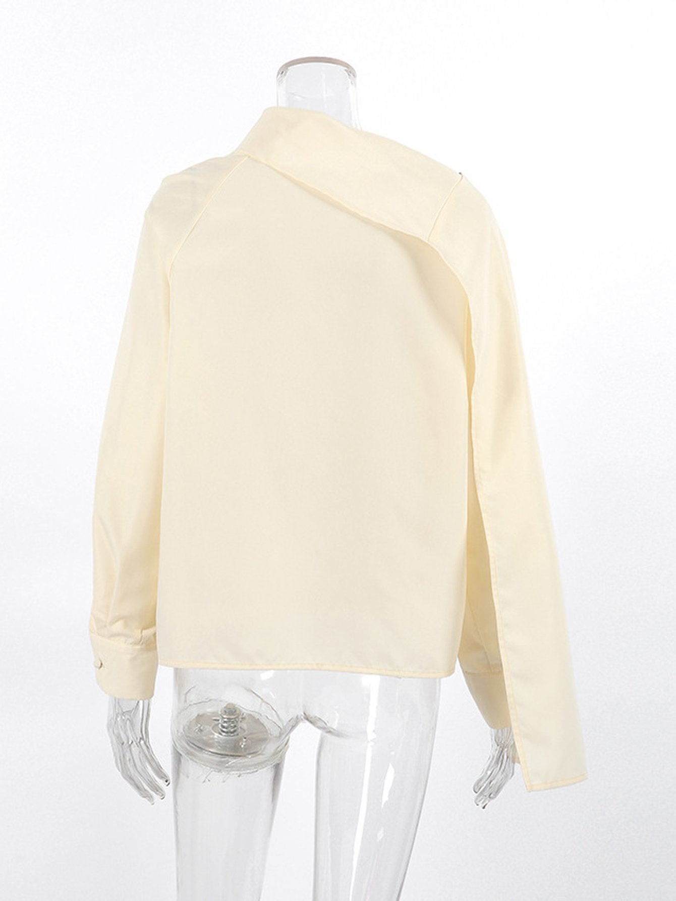Elegant Asymmetric Split Sleeve Chiffon Blouse