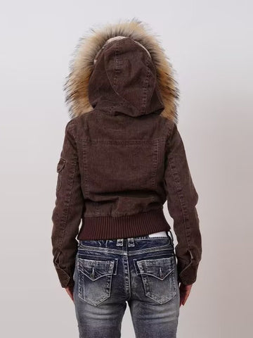 Faux Fur Lined Hooded Jacket