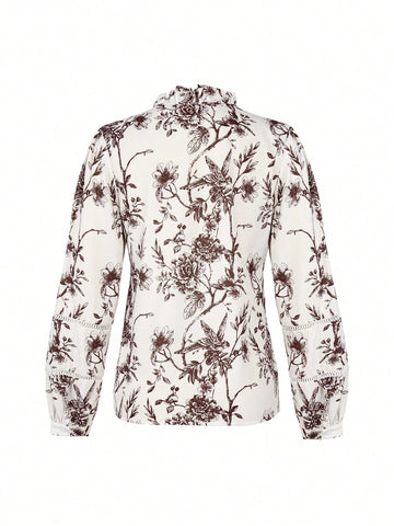 Floral Print Lon Sleeve Bohemian Shirt