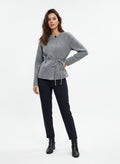 Elegant Tie Front Bell Sleeve Cardigan