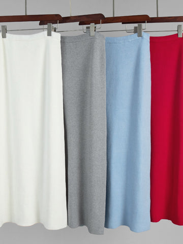 Cozy Turtleneck Knit Sweater Skirt Set