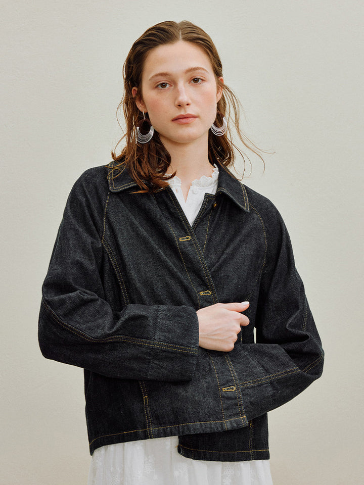 Organic Cotton Relaxed Denim Jacket