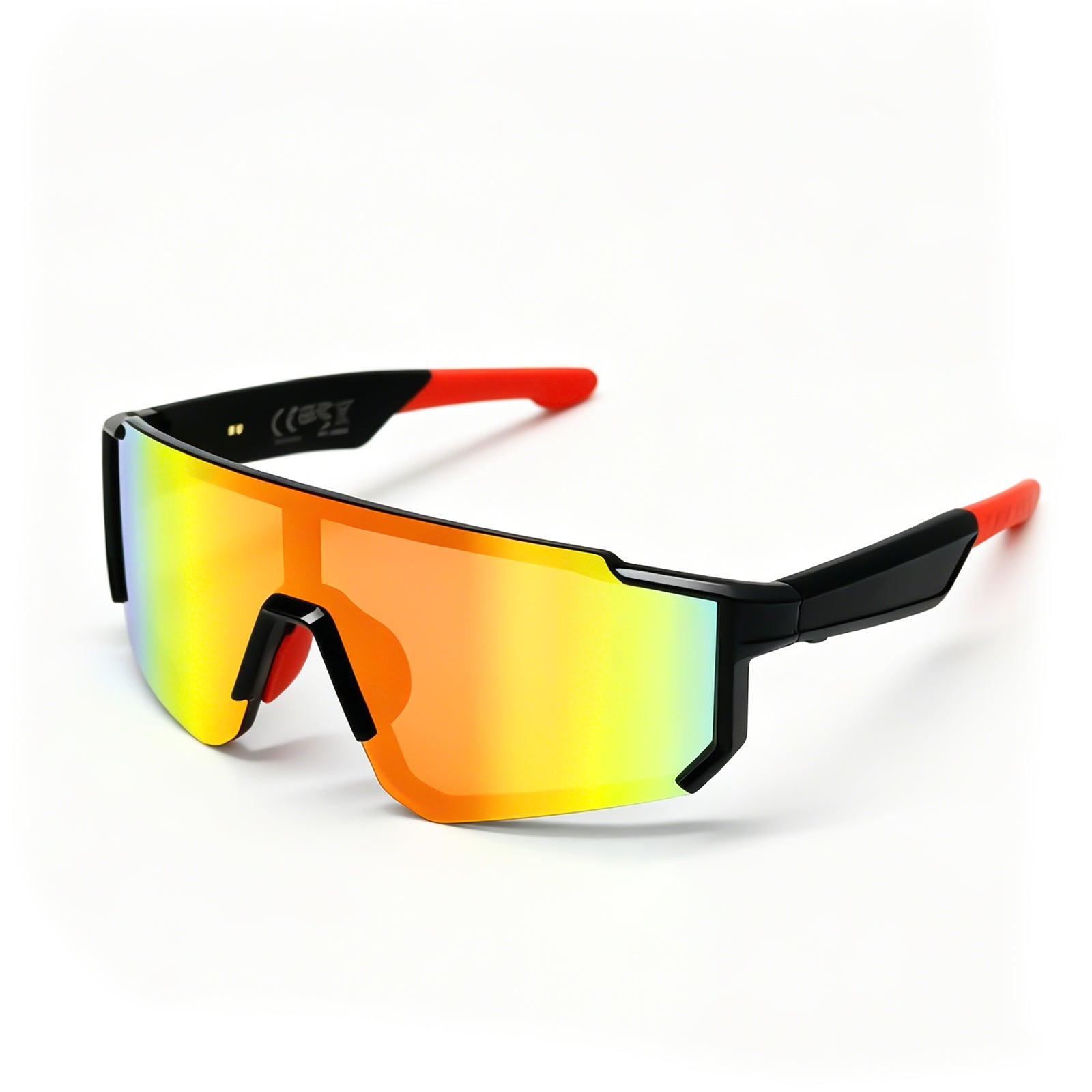 Reflective Shield Sport Cycling Sunglasses