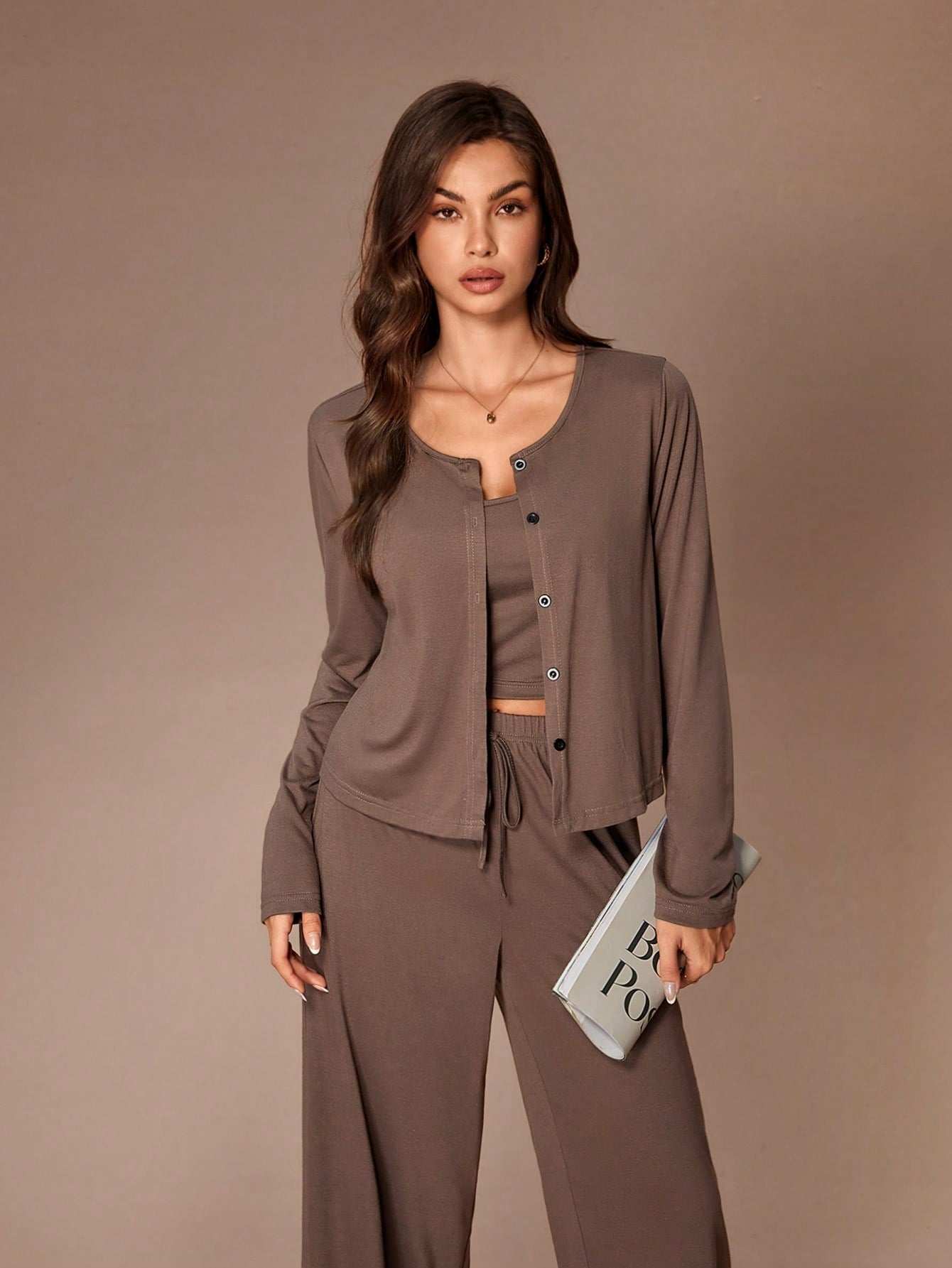 Cozy Button Up Lounge Set