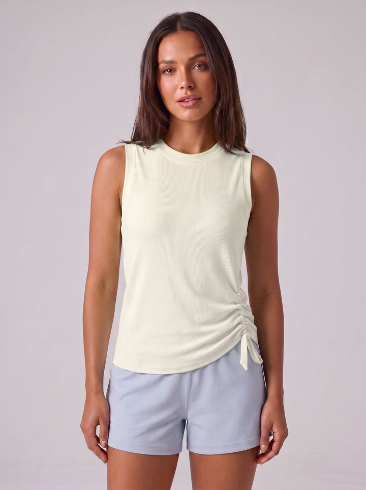 Ribbed Seamless Athletic Yoga Tank Top