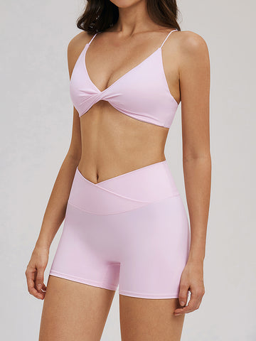 Seamless Twist Front Activewear Set