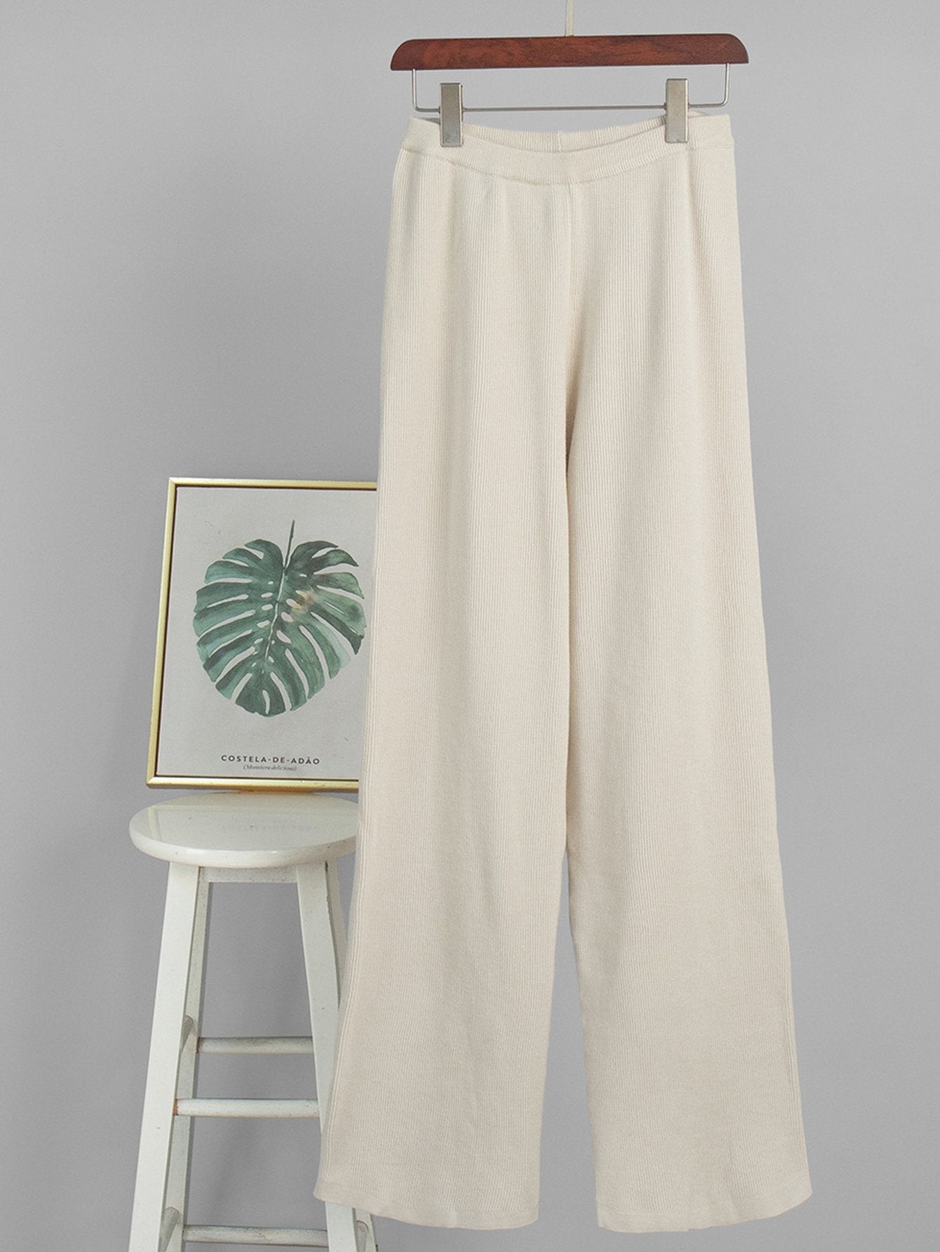Cozy Ribbed Zip Up Pant Set