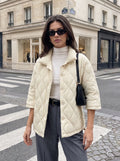 Quilted Button Up Padded Jacket
