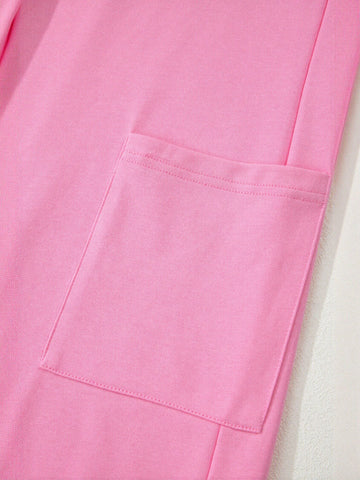 Oversized Patch Pocket Romper