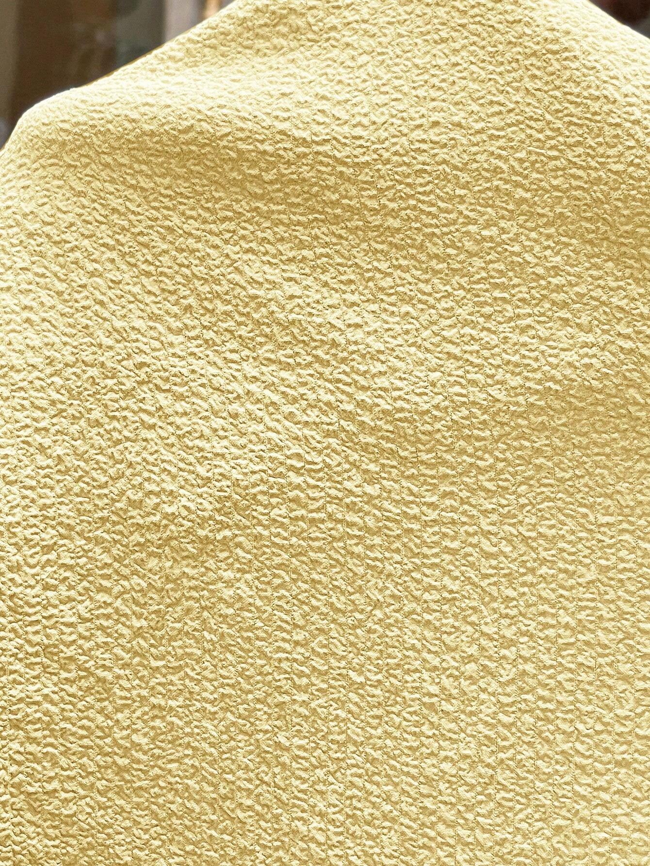 Square Neck Tiered Ruffle Flirty Romper-Yellow