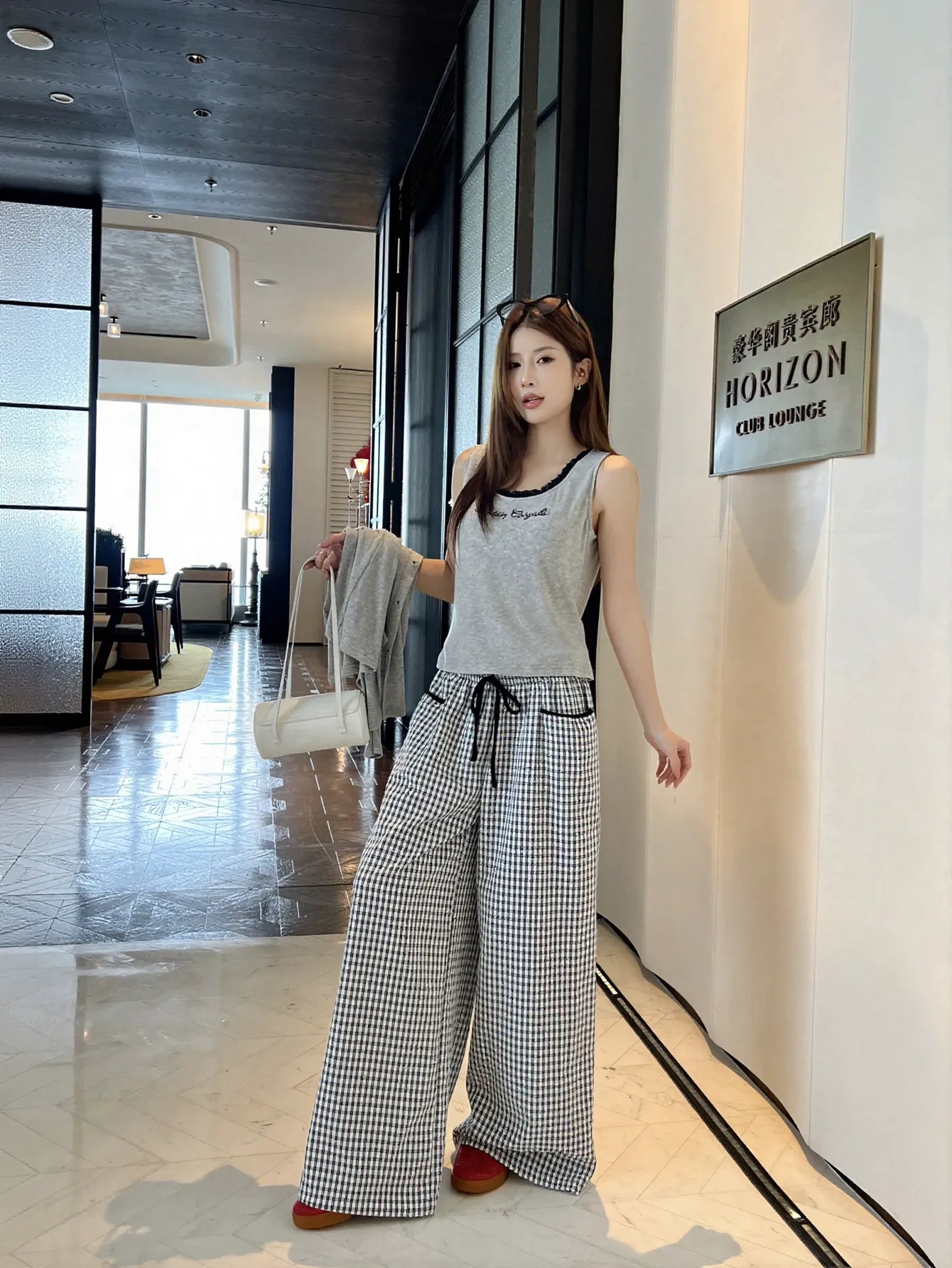 Cozy Lace Trim Lounge Pajama Set