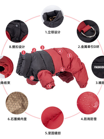 Waterproof Warm Padded Dog Coat